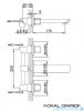 Kohlman Foxal podtynkowa bateria umywalkowa QW190F